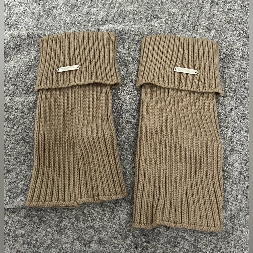 NEW PACK OF 2 Leg Warmer beige/off white and brown